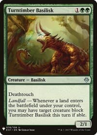 Turntimber Basilisk - The List Reprints - Magic: The Gathering card