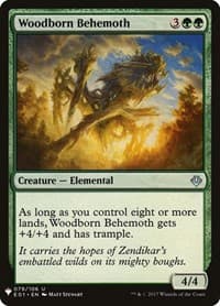 Woodborn Behemoth - The List Reprints - Magic: The Gathering card
