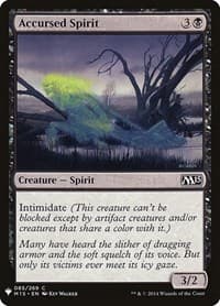 Accursed Spirit - The List Reprints - Magic: The Gathering card