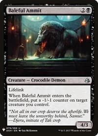 Baleful Ammit - The List Reprints - Magic: The Gathering card