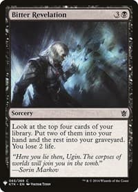 Bitter Revelation - The List Reprints - Magic: The Gathering card