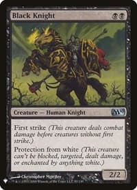 Black Knight - The List Reprints - Magic: The Gathering card
