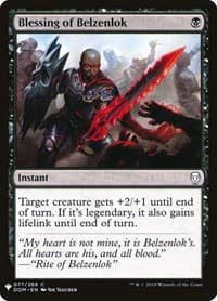Blessing of Belzenlok - The List Reprints - Magic: The Gathering card