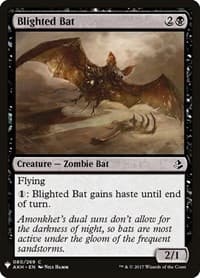 Blighted Bat - The List Reprints - Magic: The Gathering card