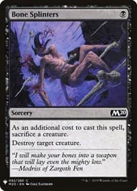 Bone Splinters - The List Reprints - Magic: The Gathering card