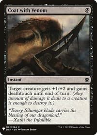 Coat with Venom - The List Reprints - Magic: The Gathering card