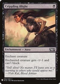 Crippling Blight - The List Reprints - Magic: The Gathering card