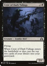 Crow of Dark Tidings - The List Reprints - Magic: The Gathering card