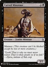 Cursed Minotaur - The List Reprints - Magic: The Gathering card
