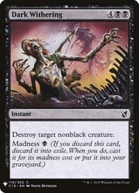 Dark Withering - The List Reprints - Magic: The Gathering card