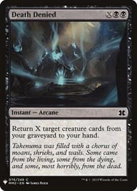 Death Denied - The List Reprints - Magic: The Gathering card