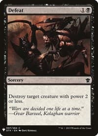 Defeat - The List Reprints - Magic: The Gathering card