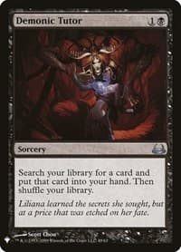 Demonic Tutor (DVD) - The List Reprints - Magic: The Gathering card