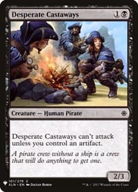 Desperate Castaways - The List Reprints - Magic: The Gathering card
