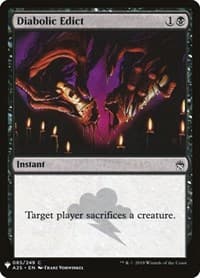 Diabolic Edict - The List Reprints - Magic: The Gathering card