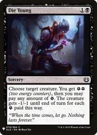 Die Young - The List Reprints - Magic: The Gathering card