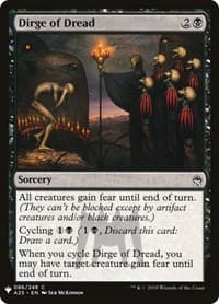 Dirge of Dread - The List Reprints - Magic: The Gathering card