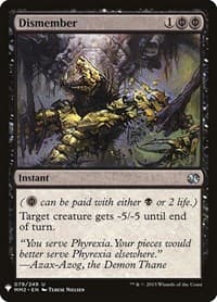 Dismember - The List Reprints - Magic: The Gathering card