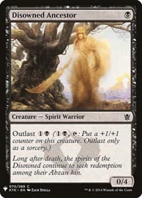 Disowned Ancestor - The List Reprints - Magic: The Gathering card