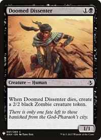 Doomed Dissenter - The List Reprints - Magic: The Gathering card