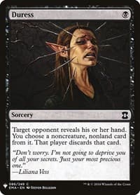 Duress - The List Reprints - Magic: The Gathering card