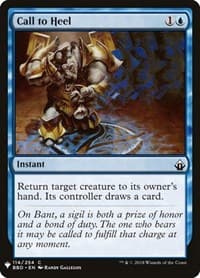 Call to Heel - The List Reprints - Magic: The Gathering card