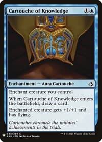 Cartouche of Knowledge - The List Reprints - Magic: The Gathering card