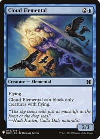 Cloud Elemental - The List Reprints - Magic: The Gathering card