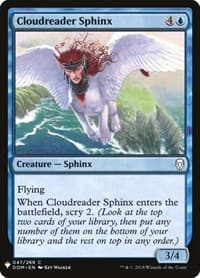 Cloudreader Sphinx - The List Reprints - Magic: The Gathering card
