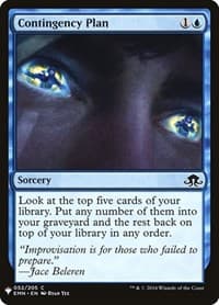 Contingency Plan - The List Reprints - Magic: The Gathering card