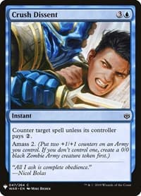 Crush Dissent - The List Reprints - Magic: The Gathering card