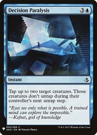Decision Paralysis - The List Reprints - Magic: The Gathering card