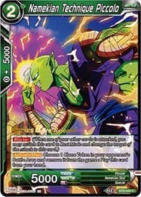 Namekian Technique Piccolo - Malicious Machinations Pre-Release Cards - Dragon Ball Super: Masters card