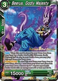 Beerus, Godly Majesty - Malicious Machinations Pre-Release Cards - Dragon Ball Super: Masters card