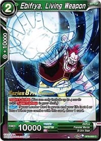 Ebifrya, Living Weapon - Malicious Machinations Pre-Release Cards - Dragon Ball Super: Masters card