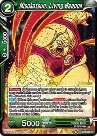 Misokatsun, Living Weapon - Malicious Machinations Pre-Release Cards - Dragon Ball Super: Masters card