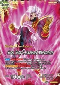 Super Baby 1 // Super Baby 2, Awakened Malevolence - Malicious Machinations Pre-Release Cards - Dragon Ball Super: Masters card