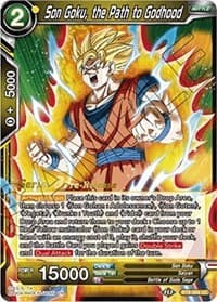 Son Goku, the Path to Godhood - Malicious Machinations Pre-Release Cards - Dragon Ball Super: Masters card