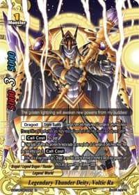 Legendary Thunder Deity, Voltic Ra - Soaring Superior Deity Dragon - Future Card BuddyFight card