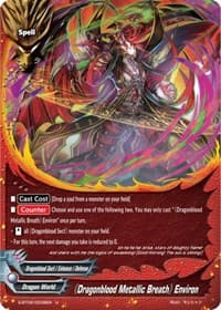 "Dragonblood Metallic Breath" Environ - Soaring Superior Deity Dragon - Future Card BuddyFight card