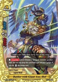 Battler with Giant Axe, Hof - Soaring Superior Deity Dragon - Future Card BuddyFight card