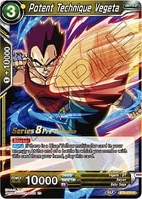 Potent Technique Vegeta - Malicious Machinations Pre-Release Cards - Dragon Ball Super: Masters card