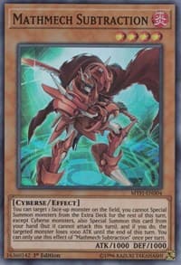 Mathmech Subtraction - Mystic Fighters - YuGiOh card