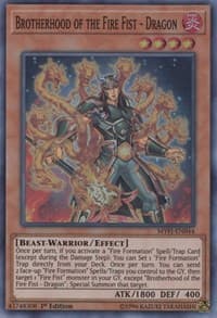 Brotherhood of the Fire Fist - Dragon - Mystic Fighters - YuGiOh card