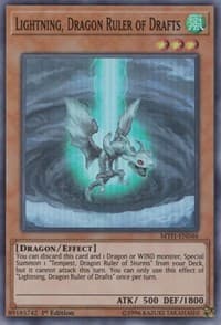 Lightning, Dragon Ruler of Drafts - Mystic Fighters - YuGiOh card