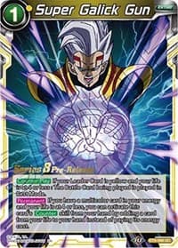 Super Galick Gun - Malicious Machinations Pre-Release Cards - Dragon Ball Super: Masters card