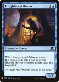 Enlightened Maniac - The List Reprints - Magic: The Gathering card