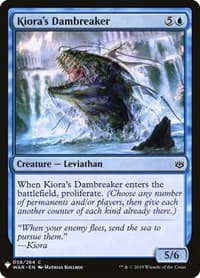 Kiora's Dambreaker - The List Reprints - Magic: The Gathering card