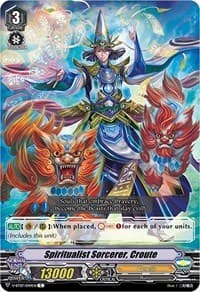 Spiritualist Sorcerer, Croute - V-BT07: Infinideity Cradle - Cardfight Vanguard card