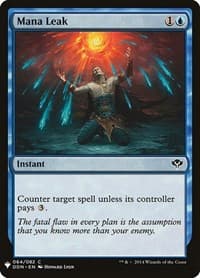 Mana Leak - The List Reprints - Magic: The Gathering card